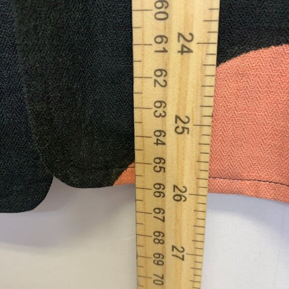 Womans Parisian Signature Linen Blend Blazer Floral Dark Academia Artsy Size 6 - Picture 12 of 13